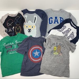 GAP Old Navy Boy Sweatshirt T-Shirt Bundle of 7